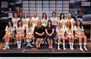 1 June 2016; Lidl National Football League Division 2 Team of the League 2016 players, top row from left, .Niamh Keane, Clare, Louise Henchy, Clare,  Sinead McTiernan, Sligo, Deirdre Foley, Donegal, Yvonne McMonagle, Donegal, Aisling Doonan, Cavan, and Fiona Claffey, Westmeath. Seated from left, JoAnne Moore, Cavan, Ciara Hegarty, Donegal, Johanna Maher, Westmeath, Marie Hickey, President of Ladies Gaelic Football, Aoife Clarke, head of communications, Lidl Ireland, Treasa Doherty, Donegal, Noelle Gormley, Sligo, and Laura Brennan, Westmeath. Not pictured Niamh O'Dea, Clare. The Lidl Teams of the League were presented at Croke Park with 60 players recognised for their performances throughout the 2016 Lidl National Football League Campaign. The 4 teams were selected by opposition managers who selected the best players in their position with the players receiving the most votes being selected in their position. Croke Park, Dublin. Photo by Cody Glenn/Sportsfile
