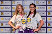 1 June 2016; Lidl National Football League Division 1 Team of the League 2016 Kerry players Ciara Murphy, left, and Aislinn Desmond at the Lidl Ladies Team of the Leagues Award Night. The Lidl Teams of the League were presented at Croke Park with 60 players recognised for their performances throughout the 2016 Lidl National Football League Campaign. The 4 teams were selected by opposition managers who selected the best players in their position with the players receiving the most votes being selected in their position. Croke Park, Dublin. Photo by Cody Glenn/Sportsfile