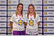 1 June 2016; Lidl National Football League Division 1 Team of the League 2016 Mayo players Cora Staunton, left, and Fiona McHale at the Lidl Ladies Team of the Leagues Award Night. The Lidl Teams of the League were presented at Croke Park with 60 players recognised for their performances throughout the 2016 Lidl National Football League Campaign. The 4 teams were selected by opposition managers who selected the best players in their position with the players receiving the most votes being selected in their position. Croke Park, Dublin. Photo by Cody Glenn/Sportsfile