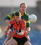 30 January 2010; David Goold, University College Cork, in action against Tommy Griffin, Kerry. Munster GAA McGrath Cup Senior Football Final, Kerry v University College Cork, Austin Stack Park, Tralee, Co. Kerry. Picture credit: Brendan Moran / SPORTSFILE
