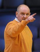 29 January 2010; St. Mary’s Castleisland coach Denis Porter. Basketball Ireland Men’s Under 18 National Cup Final, Eanna, Dublin V St. Mary’s Castleisland, Kerry, Tallaght, Dublin. Picture credit: Stephen McCarthy / SPORTSFILE