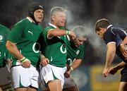 5 February 2010; Hooker Nigel Brady, centre, Ireland Wolfhounds, wins his first A cap against Scotland A. Friendly International, Ireland Wolfhounds v Scotland A, Ravenhill Park, Belfast, Co. Antrim. Picture credit: John Dickson / SPORTSFILE