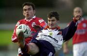 10 April 2001; Ciaran Kavanagh of UCD in action against during the Eircom League Premier Division match between UCD and Shelbourne at Belfield in UCD, Dublin. Photo by David Maher/Sportsfile