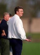 11 April 2001; UUJ manager Adrian McGuckian during the Sigerson Cup Final match between UCD and UUJ at Scotstown GAA in Monaghan. Photo by Damien Eagers/Sportsfile