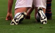 28 March 2001; A general view of the boots of Robbie Keane of Republic of Ireland during the 2002 FIFA World Cup Qualifier match between Andorra and Republic of Ireland at the Nou Camp in Barcelona, Spain. Photo by David Maher/Sportsfile