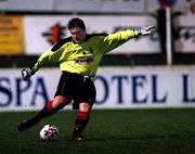 23 March 2001; Stephen O'Brien of Longford Town during the FAI Harp Lager Cup Third Round Replay match between St Patrick's Athletic and Longford Town at Richmond Park in Dublin. Photo by Matt Browne/Sportsfile