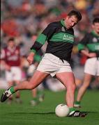 16 April 2001; Colin Corkery of Nemo Rangers takes a free during the AIB All-Ireland Senior Club Football Championship Final match between Crossmolina and Nemo Rangers at Croke Park in Dublin. Photo by Damien Eagers/Sportsfile