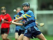 6 April 2001; Hugh Gannon of UCD during the Fitzgibbon Cup Final match between UCD and UCC at Parnell Park in Dublin. Photo by Damien Eagers/Sportsfile