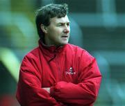 8 April 2001; Cork manager Tom Cashman during the Allianz GAA National Hurling League Division 1B Round 4 match between Cork and Waterford at Páirc Uí Chaoimh in Cork. Photo by David Maher/Sportsfile