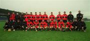 6 April 2001; The UCC squad before the Fitzgibbon Cup Final match between UCD and UCC at Parnell Park in Dublin. Photo by Damien Eagers/Sportsfile