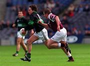 16 April 2001; Alan Cronin of Nemo Rangers in action against Damien Mulligan of Crossmolina during the AIB All-Ireland Senior Club Football Championship Final match between Crossmolina and Nemo Rangers at Croke Park in Dublin. Photo by Ray McManus/Sportsfile