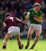 15 April 2001; Tomas Ó Sé of Kerry in action against Declan Meehan of Galway during the Allianz GAA National Football League Division 1A match between Galway and Kerry at Tuam Stadium in Tuam, Galway. Photo by Brendan Moran/Sportsfile