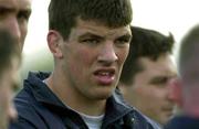 19 April 2001; Donncha O'Callaghan during Munster Rugby squad training at the Complexe Sportif Pierre Degroote, Lille, France. Photo by Matt Browne/Sportsfile