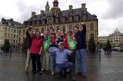 20 April 2001; Munster rugby supporters in Lille ahead of tomorrow's Stade Francais v Munster - Heineken European Cup Semi-Final match between Stade Francais and Munster. Photo by Matt Browne/Sportsfile