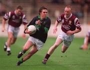 16 April 2001; Alan Cronin of Nemo Rangers races clear of Patrick McAndrew of Crossmolina during the AIB All-Ireland Senior Club Football Championship Final match between Crossmolina and Nemo Rangers at Croke Park in Dublin. Photo by Damien Eagers/Sportsfile