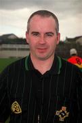 15 April 2001; Referee John Sexton before the Leinster Senior Hurling Championship First Preliminary Round match between Carlow and Westmeath at Dr Cullen Park in Carlow. Photo by Aoife Rice/Sportsfile