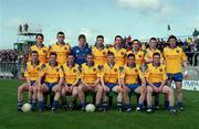 22 April 2001; The Roscommon team before the Allianz National Football League Semi Final match between Mayo and Roscommon at Markievicz Park in Sligo. Photo by Damien Eagers/Sportsfile