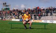 22 April 2001; Fergal O'Donnell, Roscommon captain Fergal O'Donnell waits to his team-mates for the team photograph before the Allianz National Football League Semi Final match between Mayo and Roscommon at Markievicz Park in Sligo. Photo by Damien Eagers/Sportsfile