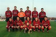 26 April 2001; The Longford Town team before the FAI Harp Lager Cup Semi-Final Replay match between Longford Town and Waterford Town at Flancare Park in Longford. Photo by Damien Eagers/Sportsfile