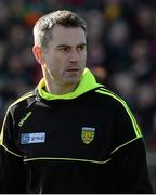 28 February 2016; Rory Gallagher, Donegal manager. Allianz Football League, Division 1, Round 3, Donegal v Mayo, MacCumhaill Park, Ballybofey, Co. Donegal. Picture credit: Oliver McVeigh / SPORTSFILE