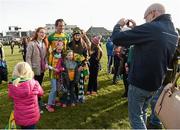 28 February 2016; Michael Murphy, Donegal captain, poses for pictures with fans after the match. Allianz Football League, Division 1, Round 3, Donegal v Mayo, MacCumhaill Park, Ballybofey, Co. Donegal. Picture credit: Oliver McVeigh / SPORTSFILE