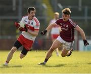 28 February 2016; Niall Loughlin, Derry, in action against Eoghan Kerin, Galway. Allianz Football League, Division 2, Round 3, Derry v Galway. Celtic Park, Derry. Picture credit: Philip Fitzpatrick / SPORTSFILE