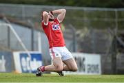 28 February 2016; Peter Kelleher, Cork, reacts after missing a goal-scoring opportunity during the final seconds of the first half. Allianz Football League, Division 1, Round 3, Cork v Roscommon. Páirc Uí Rinn, Cork. Picture credit: Diarmuid Greene / SPORTSFILE