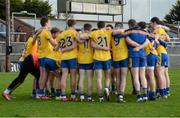 28 February 2016; The Roscommon team gather together in a huddle as the final score is displayed on the scoreboard after the game. Allianz Football League, Division 1, Round 3, Cork v Roscommon. Páirc Uí Rinn, Cork. Picture credit: Diarmuid Greene / SPORTSFILE