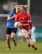 28 February 2016; Briege Corkery, Cork, in action against Nicole Owens, Dublin. Lidl Ladies Football National League, Division 1, Dublin v Cork, Parnell Park, Dublin. Picture credit: Ramsey Cardy / SPORTSFILE