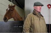 29 February 2016; Trainer Willie Mullins with Annie Power. Willie Mullins Stable Visit ahead of Cheltenham 2016. Closutton, Bagenalstown, Co. Carlow. Picture credit: Seb Daly / SPORTSFILE
