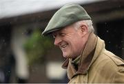 29 February 2016; Trainer Willie Mullins at his stables ahead of the Cheltenham Festival. Willie Mullins Stable Visit ahead of Cheltenham 2016. Closutton, Bagenalstown, Co. Carlow. Picture credit: Seb Daly / SPORTSFILE