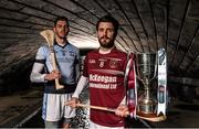 29 February 2016; Shane McNaughton, right, from Ruairí Óg, Cushendall, is pictured alongside Na Piarsaigh’s David Breen ahead of their clash in the AIB GAA Senior Hurling Club Championship Final in Croke Park on St Patrick’s Day. For exclusive content and to see why AIB are backing Club and County follow us @AIB_GAA and on Facebook at Facebook.com/AIBGAA. AIB GAA Senior Football Club Championship Finals Media Day. Grand Canal Quay, Dublin. Picture credit: Stephen McCarthy / SPORTSFILE