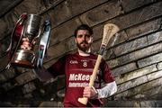 29 February 2016; Ruairí Óg Cushendall’s Shane McNaughton is pictured ahead of this year’s AIB GAA Senior Hurling Club Championship Final. The Antrim club will face Limerick’s Na Piarsaigh in Croke Park on St Patrick’s Day. For exclusive content and to see why the AIB Club Championships are #TheToughest follow us @AIB_GAA and on Facebook at facebook.com/AIBGAA. AIB GAA Senior Football Club Championship Finals Media Day. Grand Canal Quay, Dublin. Picture credit: Stephen McCarthy / SPORTSFILE