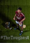 29 February 2016; Ruairí Óg Cushendall’s Shane McNaughton is pictured ahead of this year’s AIB GAA Senior Hurling Club Championship Final. The Antrim club will face Limerick’s Na Piarsaigh in Croke Park on St Patrick’s Day. For exclusive content and to see why the AIB Club Championships are #TheToughest follow us @AIB_GAA and on Facebook at facebook.com/AIBGAA. AIB GAA Senior Football Club Championship Finals Media Day. Grand Canal Quay, Dublin. Picture credit: Ramsey Cardy / SPORTSFILE