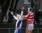 10 February 2010; Declan O'Dwyer, DIT, in action against Eoin Dillon, Cork IT. Ulster Bank Fitzgibbon Cup Round 2, Dublin Institute of Technology v Cork Institute of Technology, Na Fianna GAA, St Mobhi Road, Glasnevin, Dublin. Picture credit: Pat Murphy / SPORTSFILE