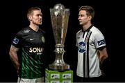 2 March 2016; Conor Kenna, left, Bray Wanderers, and Ronan Finn, Dundalk FC. Both teams will play each other during the opening round of matches in the SSE Airtricity Premier Division. Aviva Stadium, Dublin. Picture credit: David Maher / SPORTSFILE