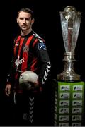 2 March 2016; Kurtis Byrne, Bohemians, in attendance at an SSE Airtricity and FAI photoshoot with League players. Aviva Stadium, Dublin. Picture credit: David Maher / SPORTSFILE