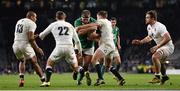 27 February 2016; Nathan White, Ireland, is tackled by George Ford, England. RBS Six Nations Rugby Championship, England v Ireland. Twickenham Stadium, Twickenham, London, England. Picture credit: Stephen McCarthy / SPORTSFILE