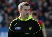 28 February 2016; Rory Gallagher, Donegal manager. Allianz Football League, Division 1, Round 3, Donegal v Mayo, MacCumhaill Park, Ballybofey, Co. Donegal. Picture credit: Oliver McVeigh / SPORTSFILE