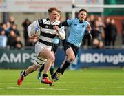 3 March 2016; James McKeown, Belvedere College, breaks away to score his third try of the game. Bank of Ireland Leinster Schools Senior Cup Semi-Final, Belvedere College v St. Michael's College. Donnybrook Stadium, Donnybrook, Dublin. Picture credit: Sam Barnes / SPORTSFILE