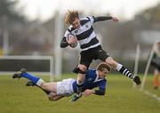 10 February 2010; Kevin O'Connell, CC Roscrea, is tackled by David O'Halloran, St Mary's College. Leinster Schools Senior Cup Quarter-Final, CC Roscrea v St Mary's College, Lakelands Park, Terenure, Dublin. Picture credit: Stephen McCarthy / SPORTSFILE
