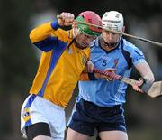 10 February 2010; Canice O'Meachair, St. Pats TC, in action against Aaron Graffin, UUJ. Ulster Bank Fitzgibbon Cup Round 2, St. Patrick's Training College v University of Ulster, Jordanstown. St.Patrick's Training College, Drumcondra, Dublin. Picture credit: David Maher / SPORTSFILE