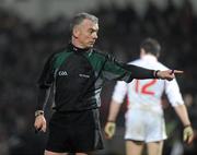 6 February 2010; Referee Pat McEnaney. Allianz GAA Football National League, Division 1, Round 1, Derry v Tyrone, Celtic Park, Derry. Picture credit: Oliver McVeigh / SPORTSFILE