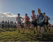 5 March 2016; A general view of the leading pack during the Senior Boys 6500m event at the GloHealth All-Ireland Schools and Irish Universities Cross Country Championships. Showgrounds, Sligo. Picture credit: Sam Barnes / SPORTSFILE