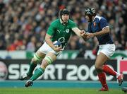 13 February 2010; Stephen Ferris, Ireland, is tackled by theirry Dusautoir, France. RBS Six Nations Rugby Championship, France v Ireland, Stade de France, Saint Denis, Paris, France. Picture credit: Brendan Moran / SPORTSFILE