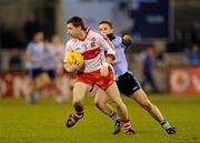 13 February 2010; Gerard O'Kane, Derry, in action against Kevin McManamon, Dublin. Allianz National Football League, Division 1, Round 2, Dublin v Derry, Parnell Park, Dublin. Picture credit: Pat Murphy / SPORTSFILE