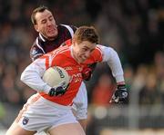 14 February 2010; Charlie Vernon, Armagh, in action against Damien Healy, Westmeath. Allianz National Football League, Division 2, Round 2, Armagh v Westmeath, St Oliver Plunkett Park, Crossmaglen, Co. Armagh. Photo by Sportsfile