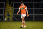 5 March 2016; A dejected Stefan Campbell, Armagh, after the final whistle. Allianz Football League, Division 2, Round 4, Cavan v Armagh, Kingspan Breffni Park, Cavan. Picture credit: Oliver McVeigh / SPORTSFILE