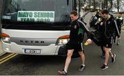 6 March 2016; The Mayo team arrive ahead of the game. Allianz Football League, Division 1, Round 4, Monaghan v Mayo. St Tiernach's Park, Clones, Co. Monaghan. Picture Credit: Philip Fitzpatrick / SPORTSFILE