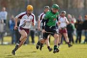 16 February 2010; Sean Collins, LIT, in action against  David Fitzell, GMIT. Ulster Bank Fitzgibbon Cup, Round 3, Limerick Institute of Technology v Galway Mayo Institute of Technology. Limerick IT, Limerick. Picture credit: Diarmuid Greene / SPORTSFILE